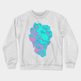 Vaporwave Statue Head Crewneck Sweatshirt